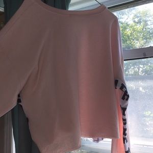 Ardene pink babe crop top